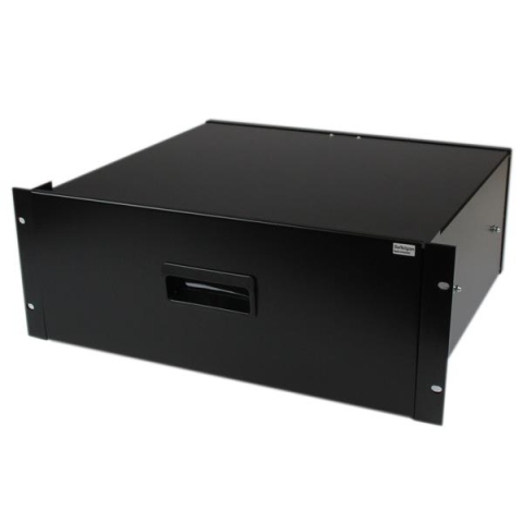 StarTech.com Tiroir de stockage en acier noir 4U pour racks et armoires 48 cm