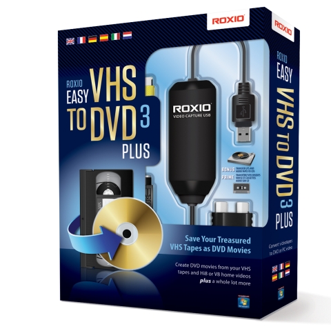 Corel Roxio Easy VHS to DVD 3 Plus carte d'acquisition vidéo USB 2.0