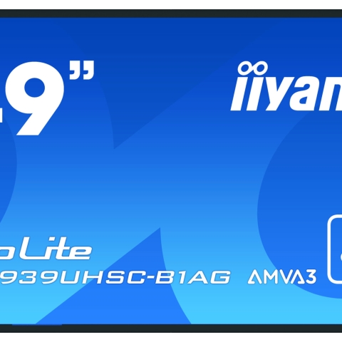 iiyama ProLite TF4939UHSC-B1AG moniteur à écran tactile 124,5 cm (49") 3840 x 2160 pixels Plusieurs pressions Multi-utilisateur Noir