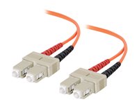 C2G SC-SC 62.5/125 OM1 Duplex Multimode PVC Fiber Optic Cable (LSZH)