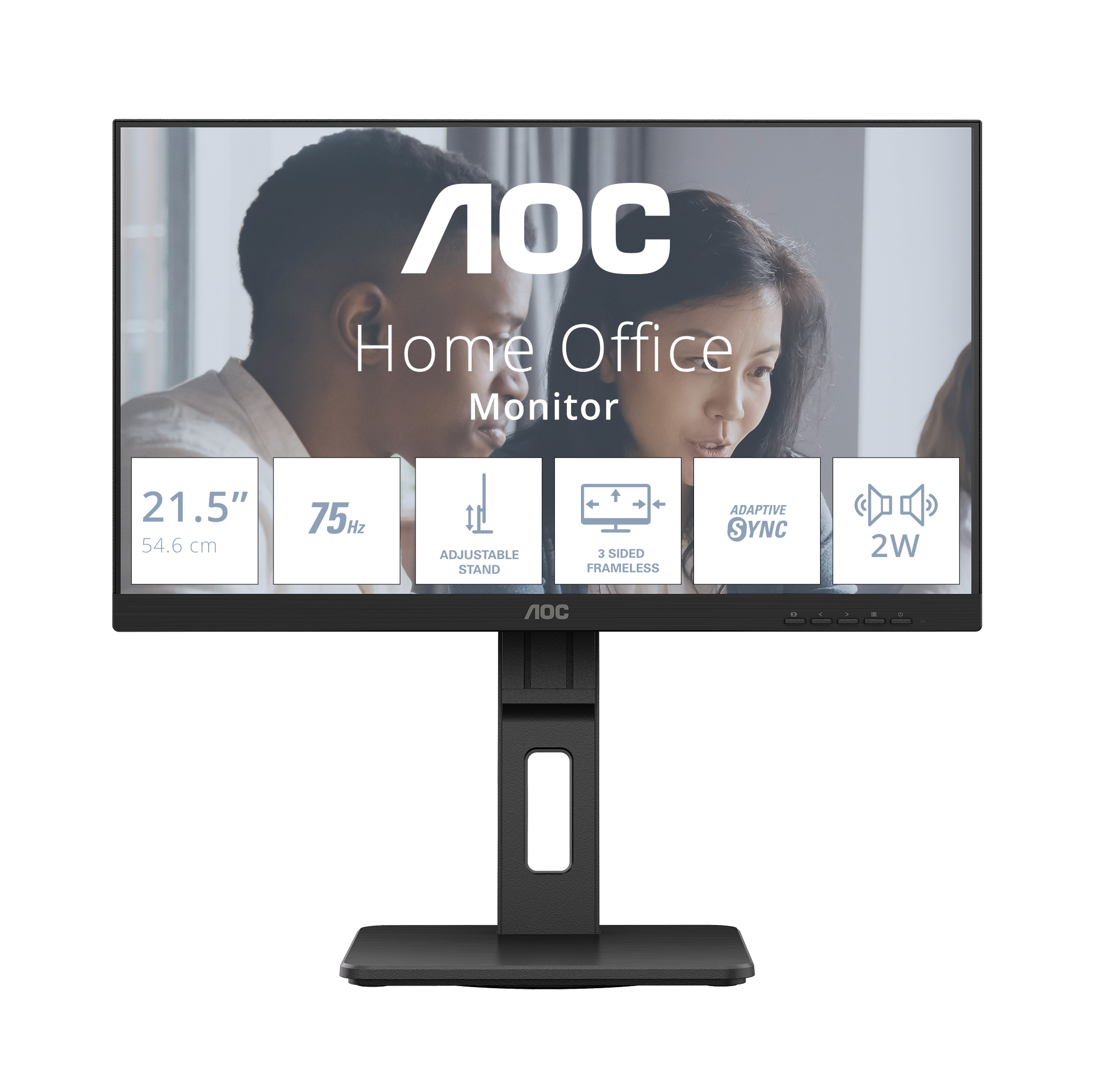 AOC E2 22E2UMF LED display 54,6 cm (21.5") 1920 x 1080 pixels Full HD Noir