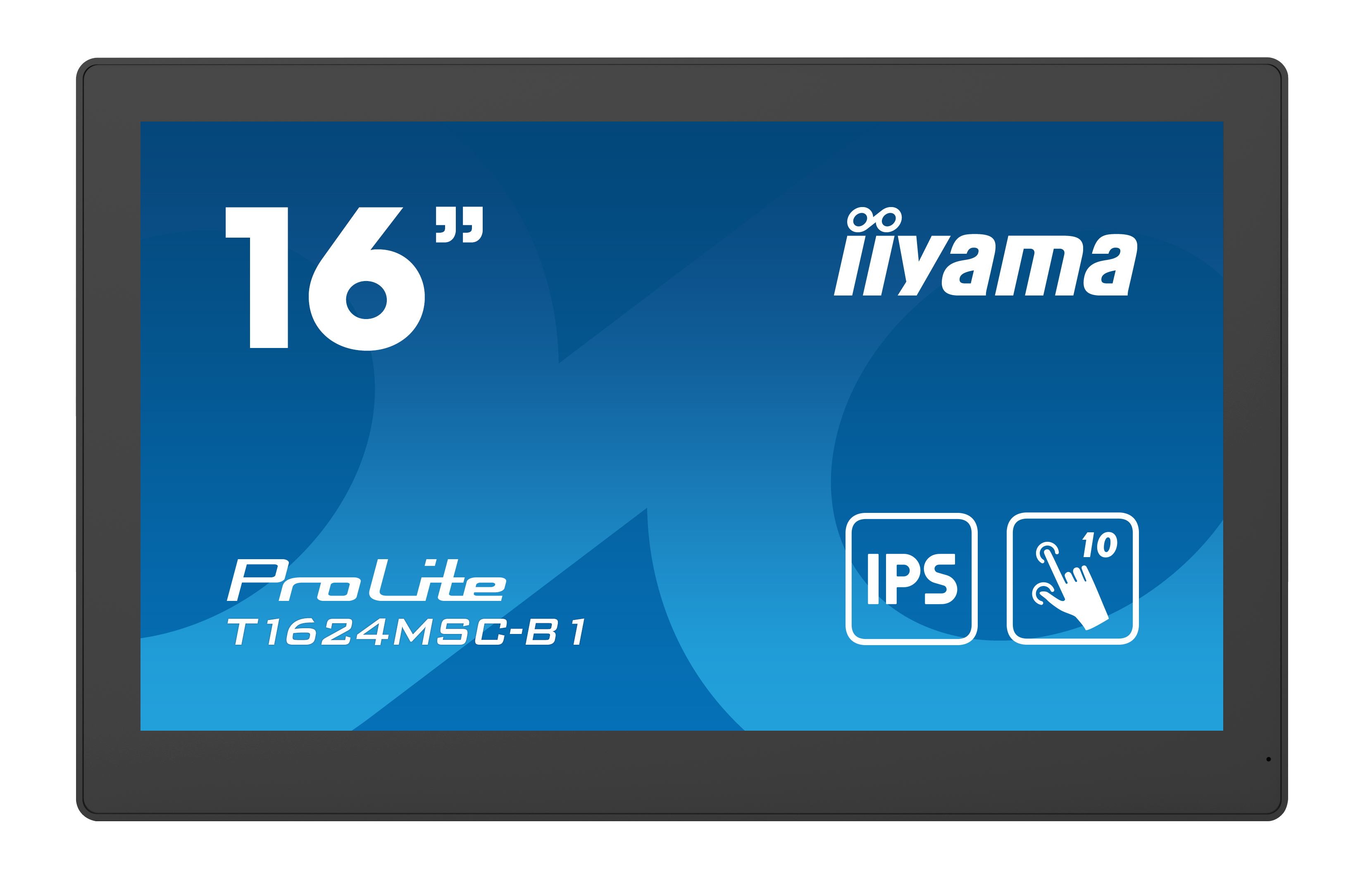 iiyama T1624MSC-B1 affichage de messages Écran plat interactif 39,6 cm (15.6") IPS 450 cd/m² Full HD Noir Écran tactile 24/7
