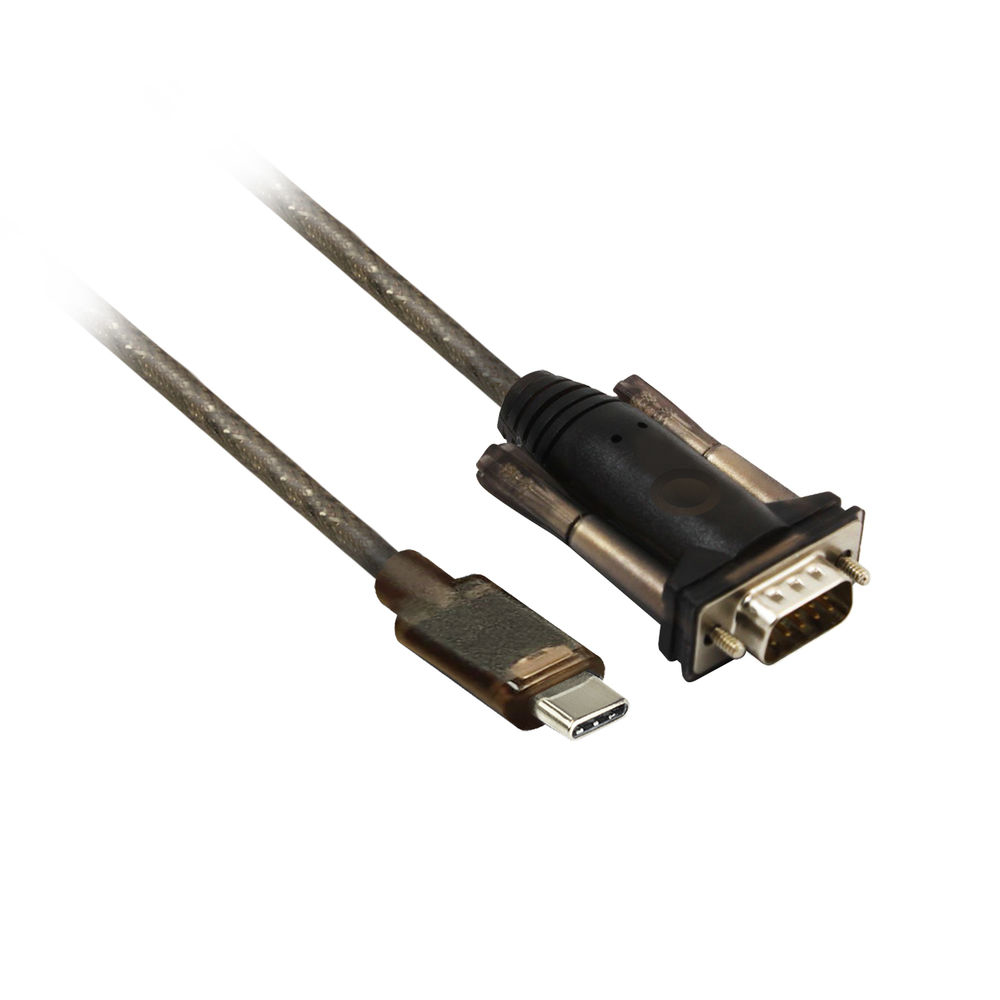ACT AC6002 câble Série Noir 1,5 m DB-9