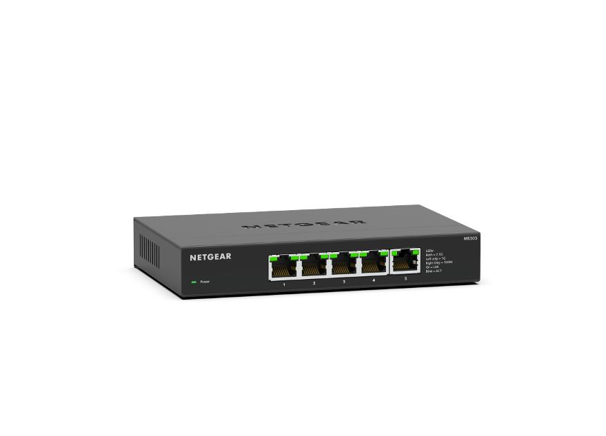 NETGEAR MS305-100EUS commutateur réseau Non-géré 2.5G Ethernet (100/1000/2500) Noir