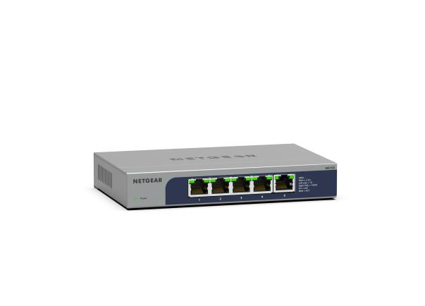 NETGEAR MS105-100EUS commutateur réseau Non-géré 2.5G Ethernet (100/1000/2500) Connexion Ethernet, supportant l'alimentation via ce port (PoE) 1U