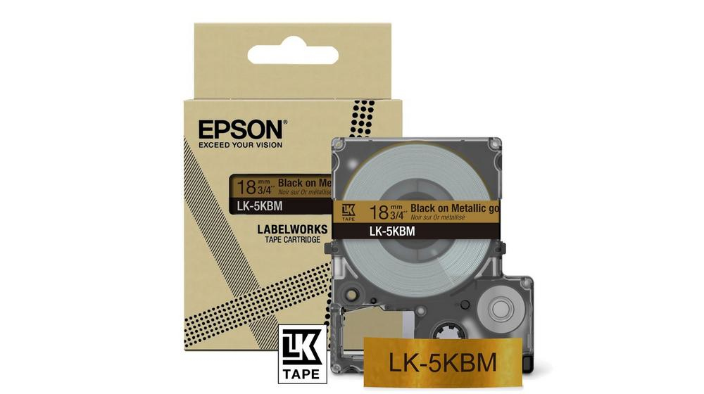 Epson LK-5KBM Noir, Or