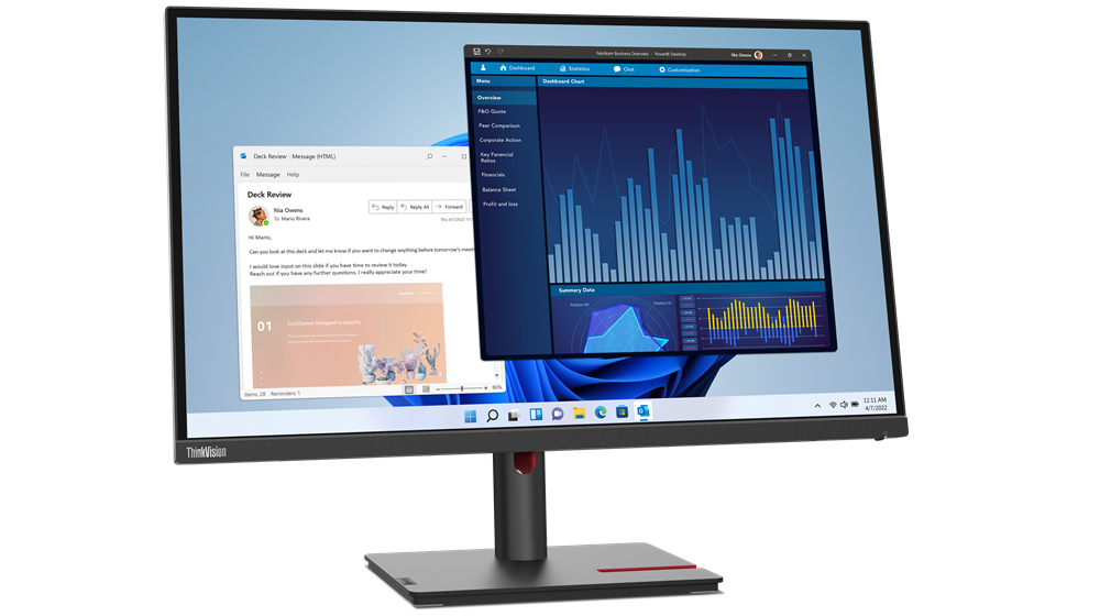 Lenovo ThinkVision T27p-30 68,6 cm (27") 3840 x 2160 pixels 4K Ultra HD LED Noir