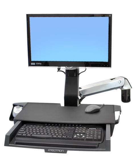 Ergotron Sit-Stand Combo Arm with Worksurface