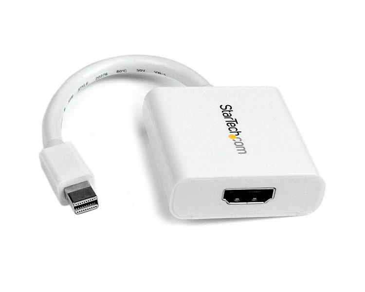 StarTech.com Convertisseur vidéo Mini DisplayPort vers HDMI - Blanc