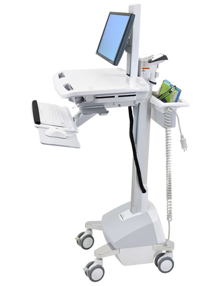 Ergotron EMR Cart with LCD Pivot, LiFe Powered