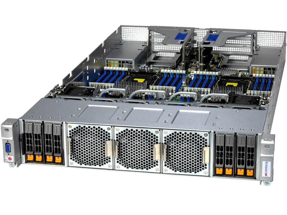 Supermicro SYS-241H-TNRTTP serveur barebone Intel C741 LGA 4677 (Socket E) Rack (2 U) Argent