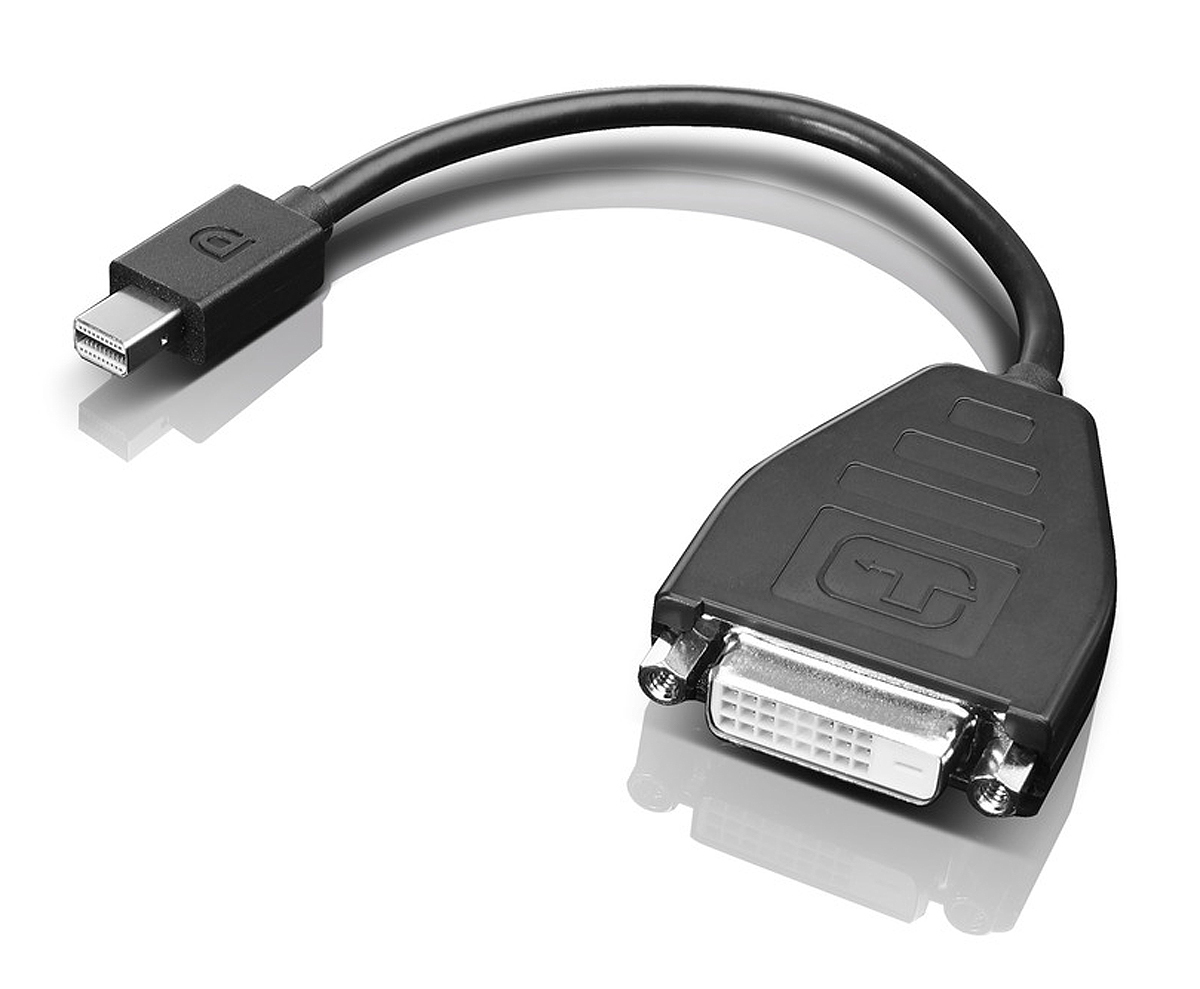 Lenovo 0B47090 adaptateur et connecteur de câbles Mini-DisplayPort SL-DVI Noir