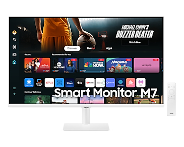 Samsung Smart Monitor M7 M70D écran plat de PC 81,3 cm (32") 3840 x 2160 pixels 4K Ultra HD LED Blanc