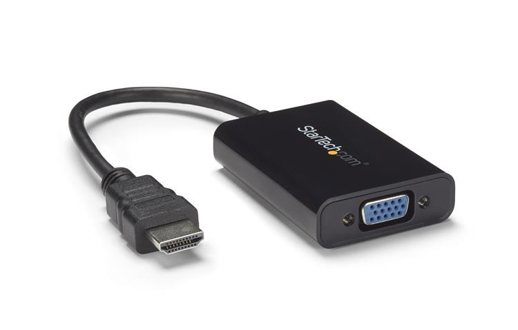 StarTech.com Câble adaptateur / Convertisseur HDMI vers VGA avec audio - Mâle / Femelle - Noir