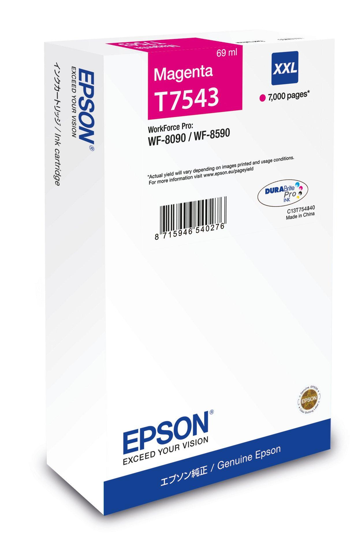Epson C13T75434N cartouche d'encre 1 pièce(s) Original Rendement extra (super) élevé Magenta
