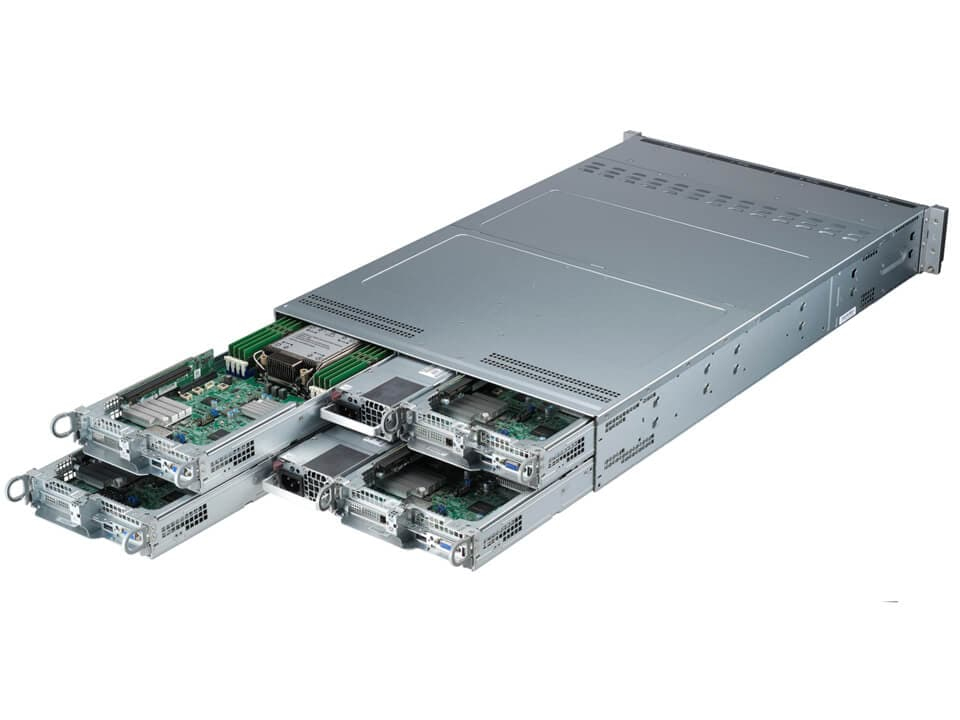 Supermicro SYS-211TP-HPTR serveur barebone Intel C741 LGA 4677 (Socket E) Rack (2 U) Argent