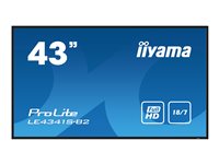 iiyama PROLITE LE4341S-B2 Écran plat de signalisation numérique 108 cm (42.5") LCD 350 cd/m² Full HD Noir 18/7