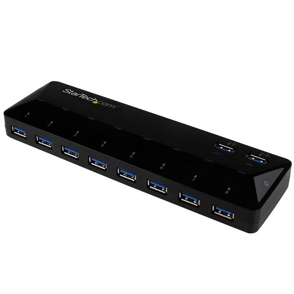 StarTech.com Hub USB 3.0 à 10 ports avec ports de charge et synchronisation