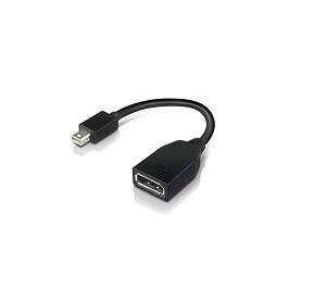 Lenovo 4X90L13971 changeur de genre de câble Mini-DisplayPort DisplayPort Noir