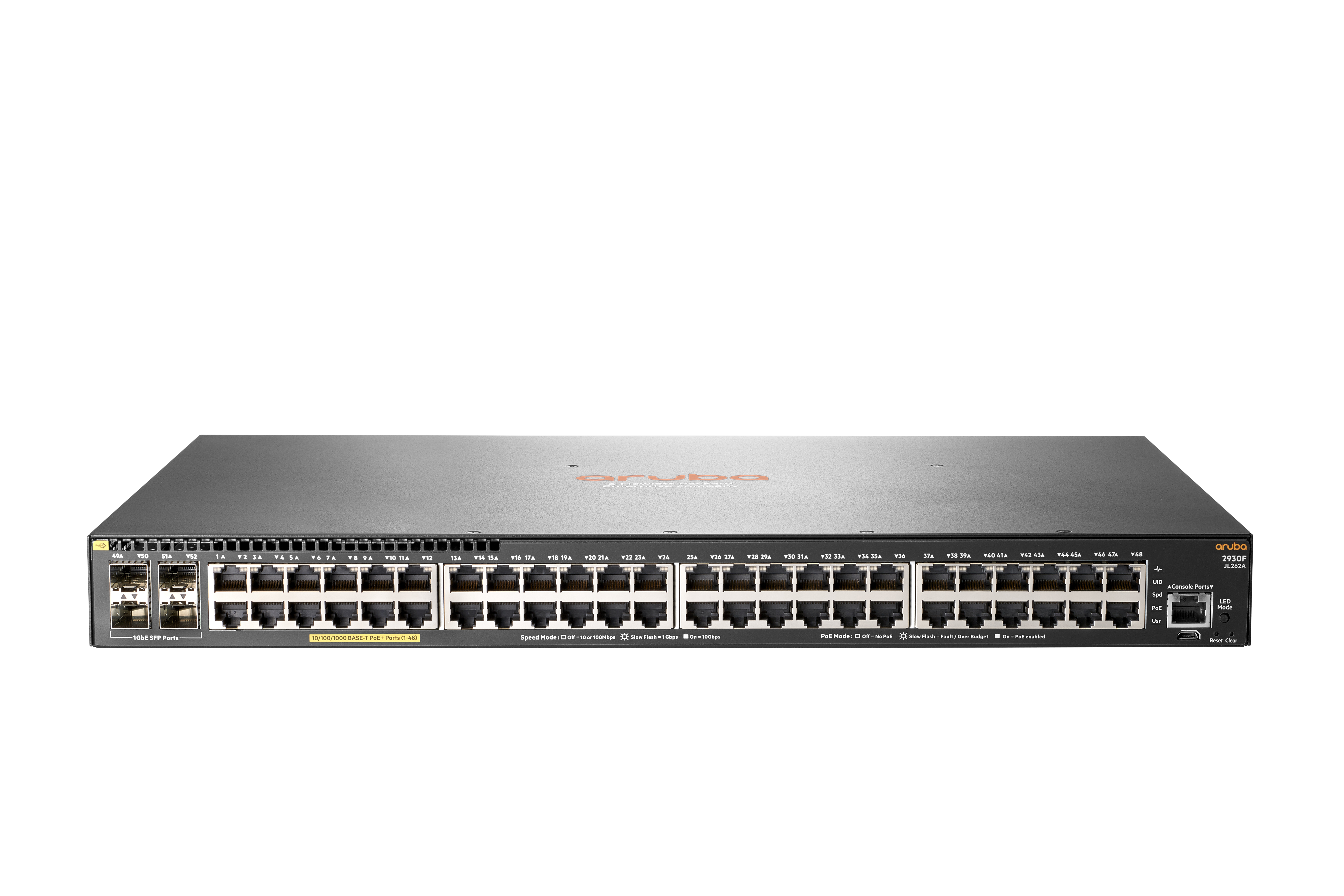 HPE Aruba 2930F 48G PoE+ 4SFP