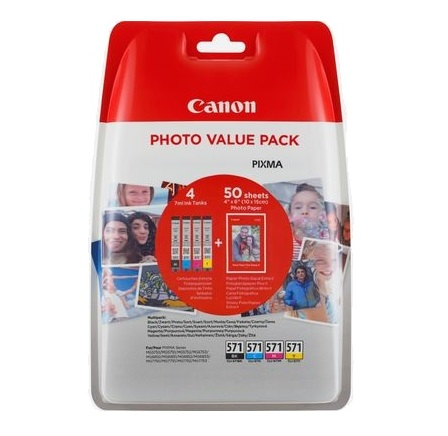 Canon CLI-571 XL C/M/Y/BK Photo Value Pack