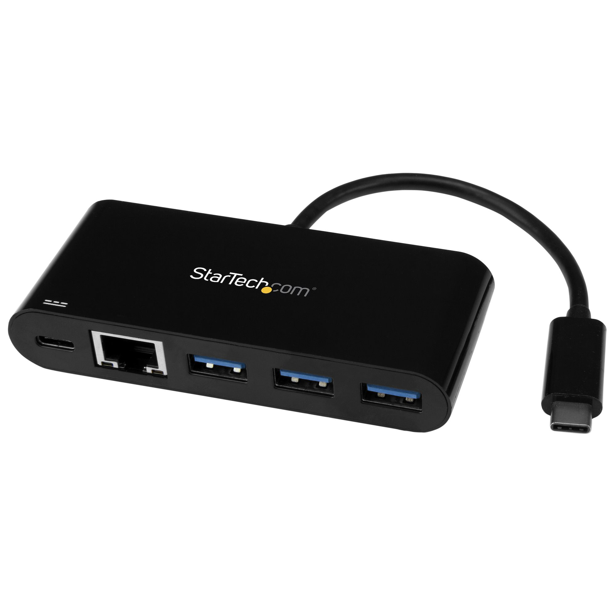 StarTech.com Adaptateur USB-C vers Gigabit Ethernet avec hub USB 3.0 à 3 ports et USB Power Delivery (US1GC303APD)