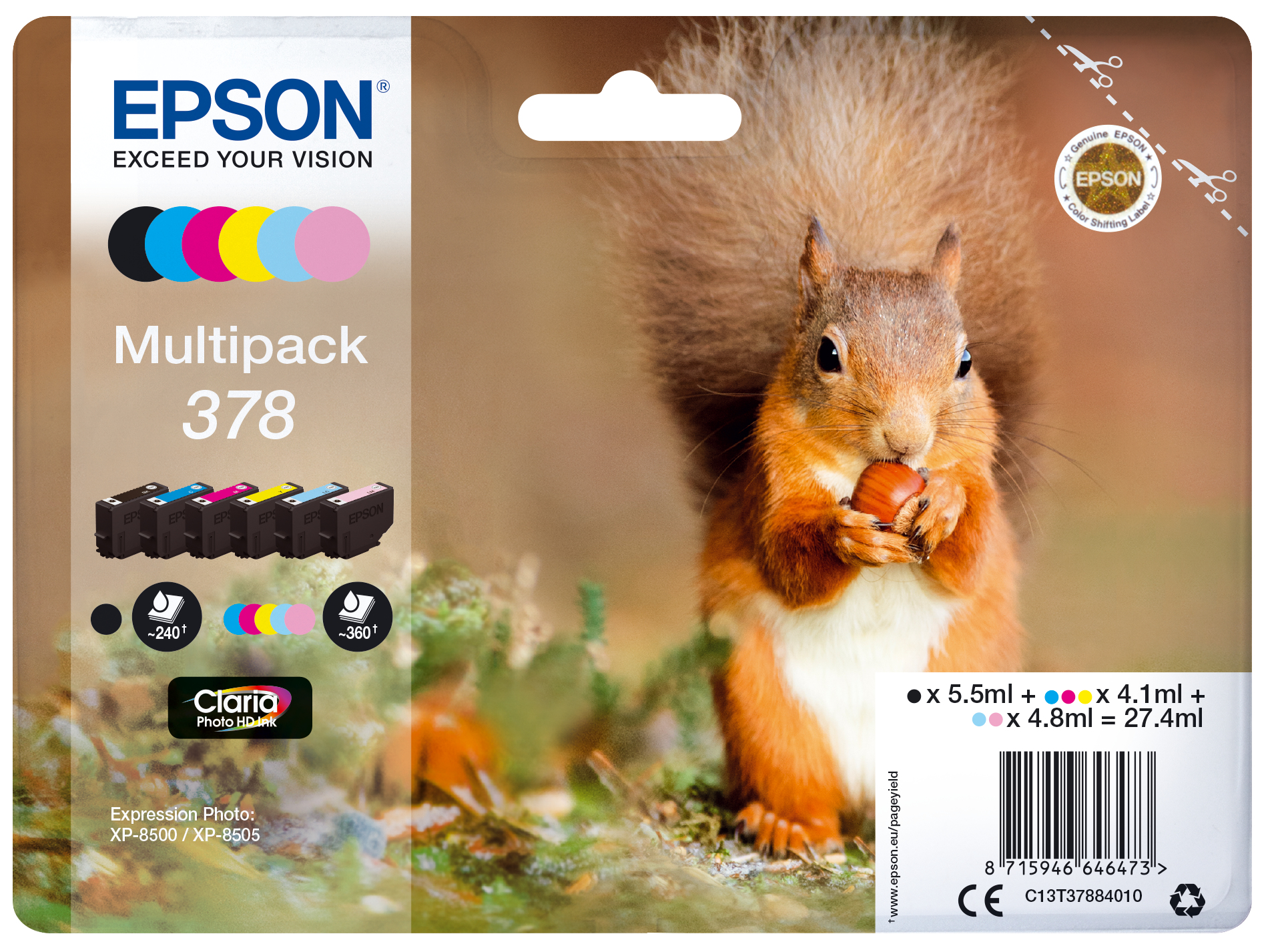 Multipack 6-colours 378