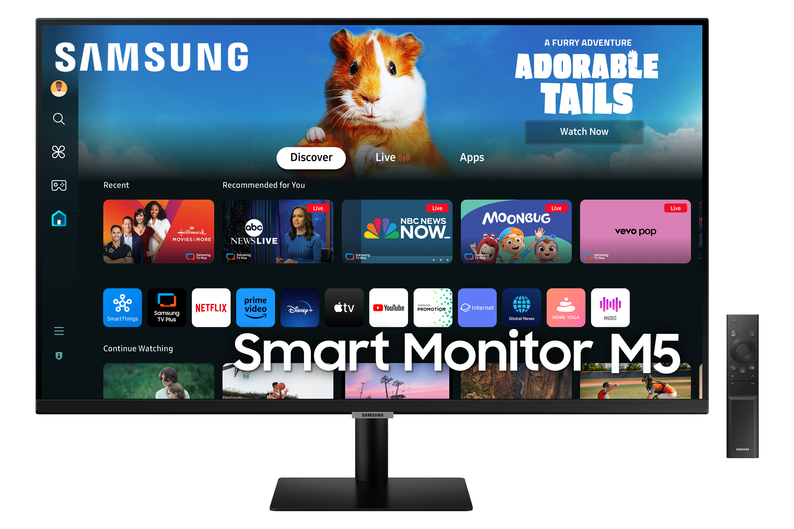 Samsung Smart Monitor M5 M50D écran plat de PC 81,3 cm (32") 1920 x 1080 pixels Full HD LED Noir