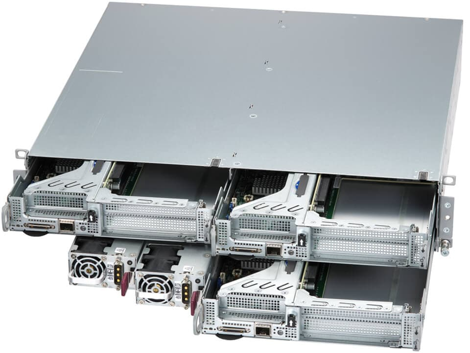 Supermicro SYS-211SE-31DS serveur barebone Intel C741 LGA 4677 (Socket E) Rack (2 U) Argent