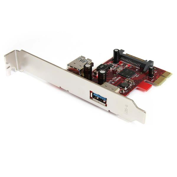 2 port PCIe USB 3 Card 1x Int 1x Ext