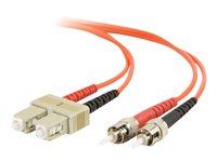 C2G SC-ST 50/125 OM2 Duplex Multimode PVC Fiber Optic Cable (LSZH)
