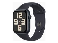 Apple Watch SE OLED 44 mm Numérique 368 x 448 pixels Écran tactile Noir Wifi GPS (satellite)