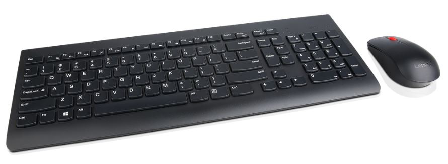 Lenovo 4X30M39489 clavier Souris incluse RF sans fil QWERTZ Slovaque Noir