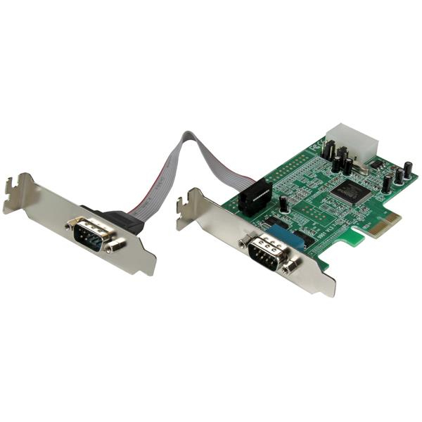 StarTech.com Carte PCI Express à Faible Encombrement avec 2 Ports RS232