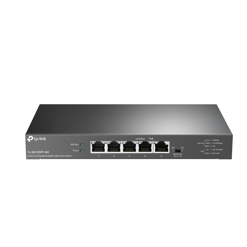 TP-Link TL-SG105PP-M2 commutateur réseau Non-géré Gigabit Ethernet (10/100/1000) Noir