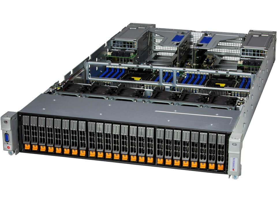 Supermicro SYS-241E-TNRTTP serveur barebone Intel C741 LGA 4677 (Socket E) Rack (2 U) Argent