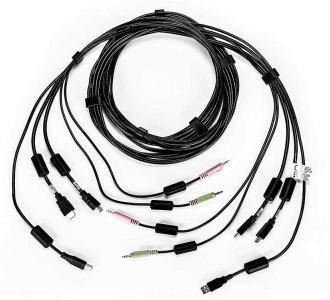 CABLE ASSY 2-HDMI/1-USB/2-AUDIO 10FT
