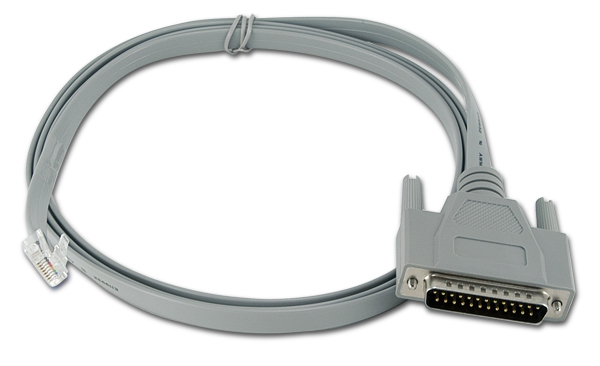 RJ45 to DB25M s/t cable