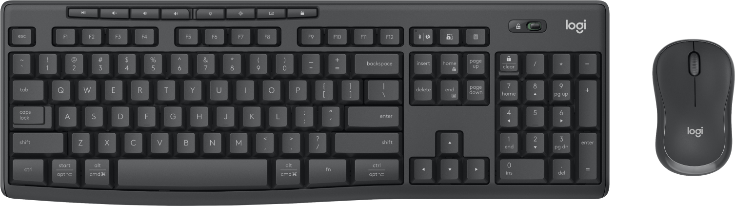 Logitech MK370 Combo for Business clavier Souris incluse RF sans fil + Bluetooth QWERTZ Suisse Graphite