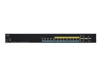 SG350X-12PMV Géré L3 2.5G Ethernet (100/1000/2500) Connexion Ethernet, supportant l'alimentation via ce port (PoE) 1U Noir