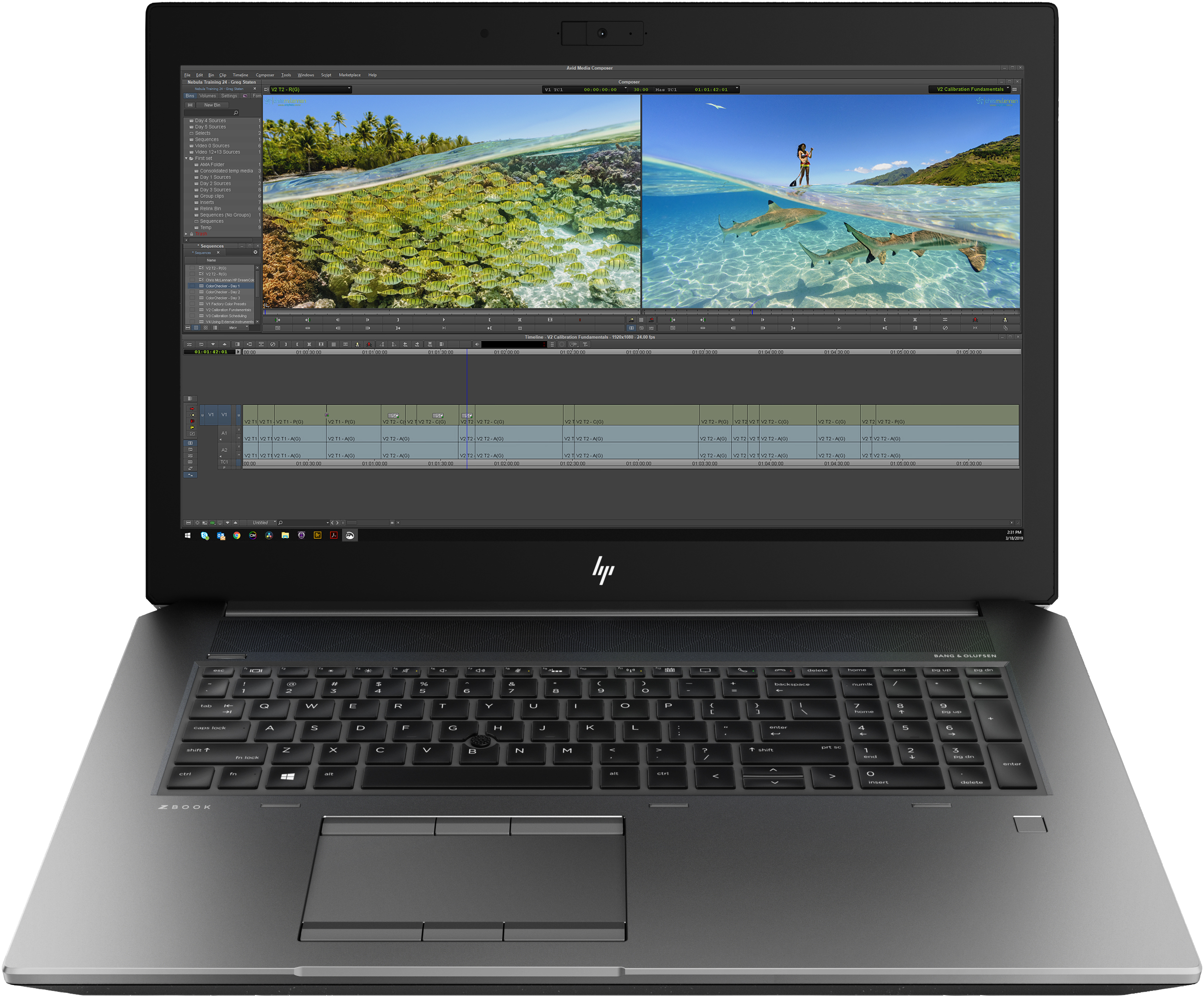 HP ZBook 17 G6 Station de travail mobile 43,9 cm (17.3") 3840 x 2160 pixels Intel® Core™ i9 de 9e génération 32 Go DDR4-SDRAM 512 Go SSD NVIDIA Quadro RTX 5000 Wi-Fi 6 (802.11ax) Windows 10 Pro Argent