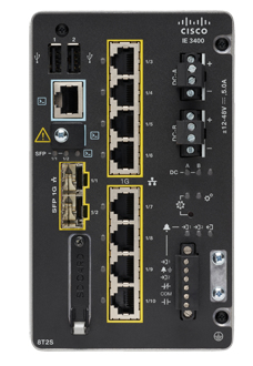 Catalyst IE3400 Géré L2 Gigabit Ethernet (10/100/1000) Noir