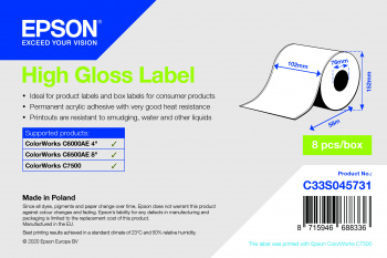 High Gloss Label Continuous