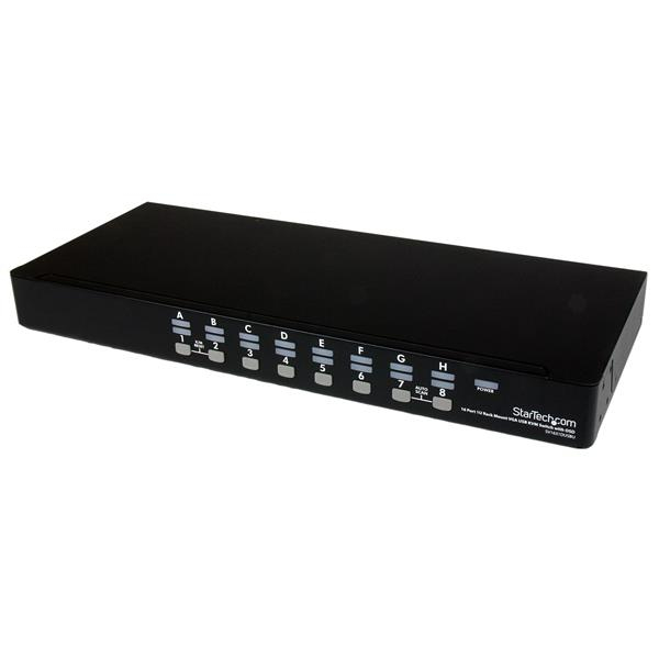 StarTech.com Kit de commutateur KVM USB a montage sur rack 1U 16 ports avec affichage a l'ecran et cables