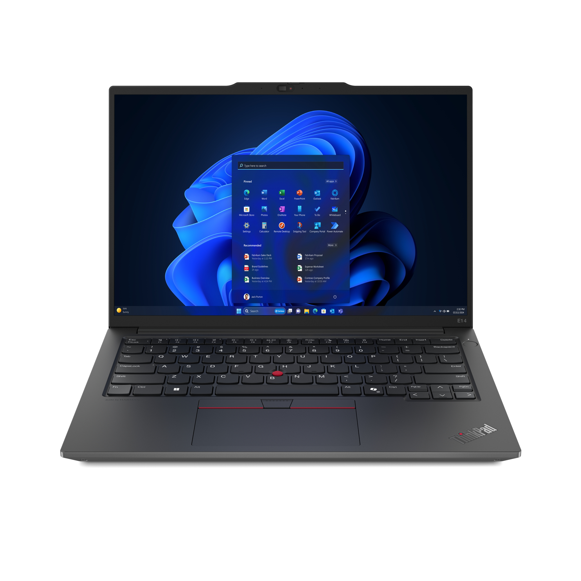 Lenovo ThinkPad E14 Gen 6 (Intel) Intel Core Ultra 7 155H Ordinateur portable 35,6 cm (14") WUXGA 16 Go DDR5-SDRAM 512 Go SSD Wi-Fi 6E (802.11ax) Windows 11 Pro Noir