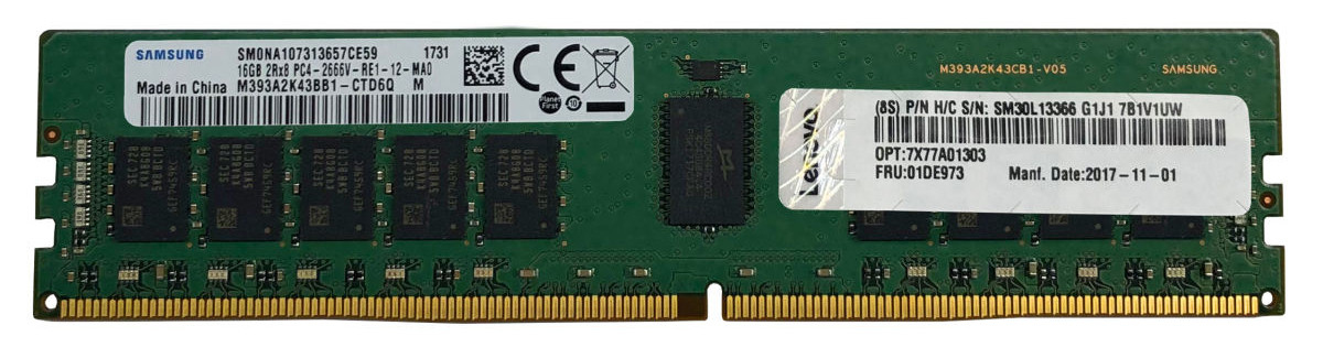 Lenovo 4X77A08632 module de mémoire 16 Go 1 x 16 Go DDR4 3200 MHz