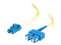 C2G LC-SC 9/125 OS1 Duplex Singlemode PVC Fiber Optic Cable (LSZH)