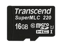 Transcend TS16GUSD220I mémoire flash 16 Go MicroSDHC MLC Classe 1