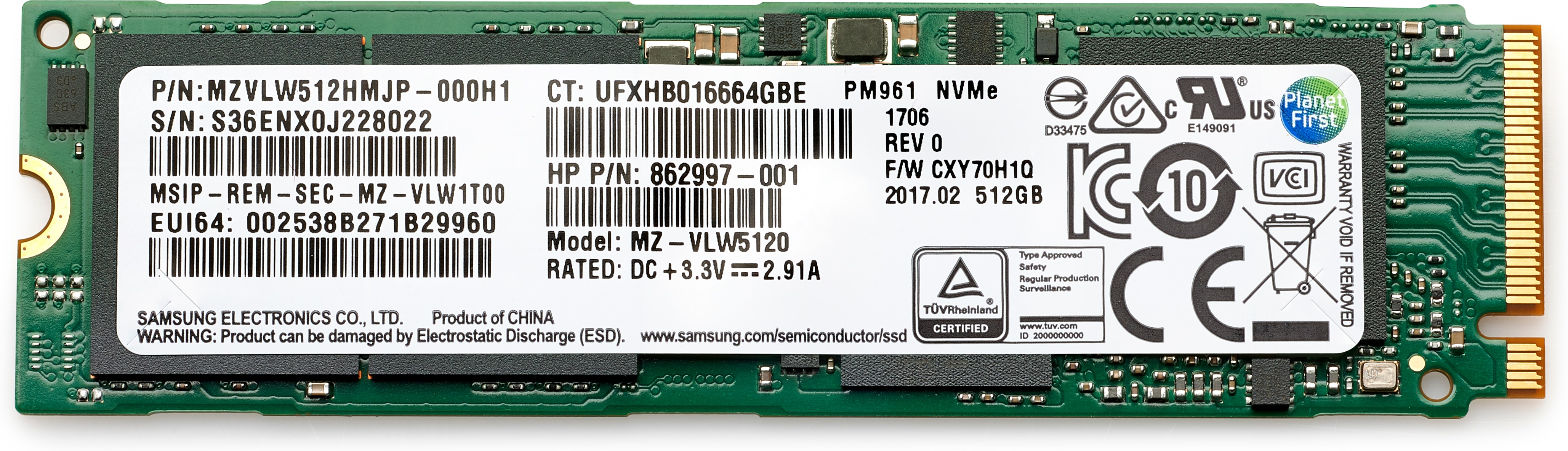 1TB PCIe NVME TLC SSD