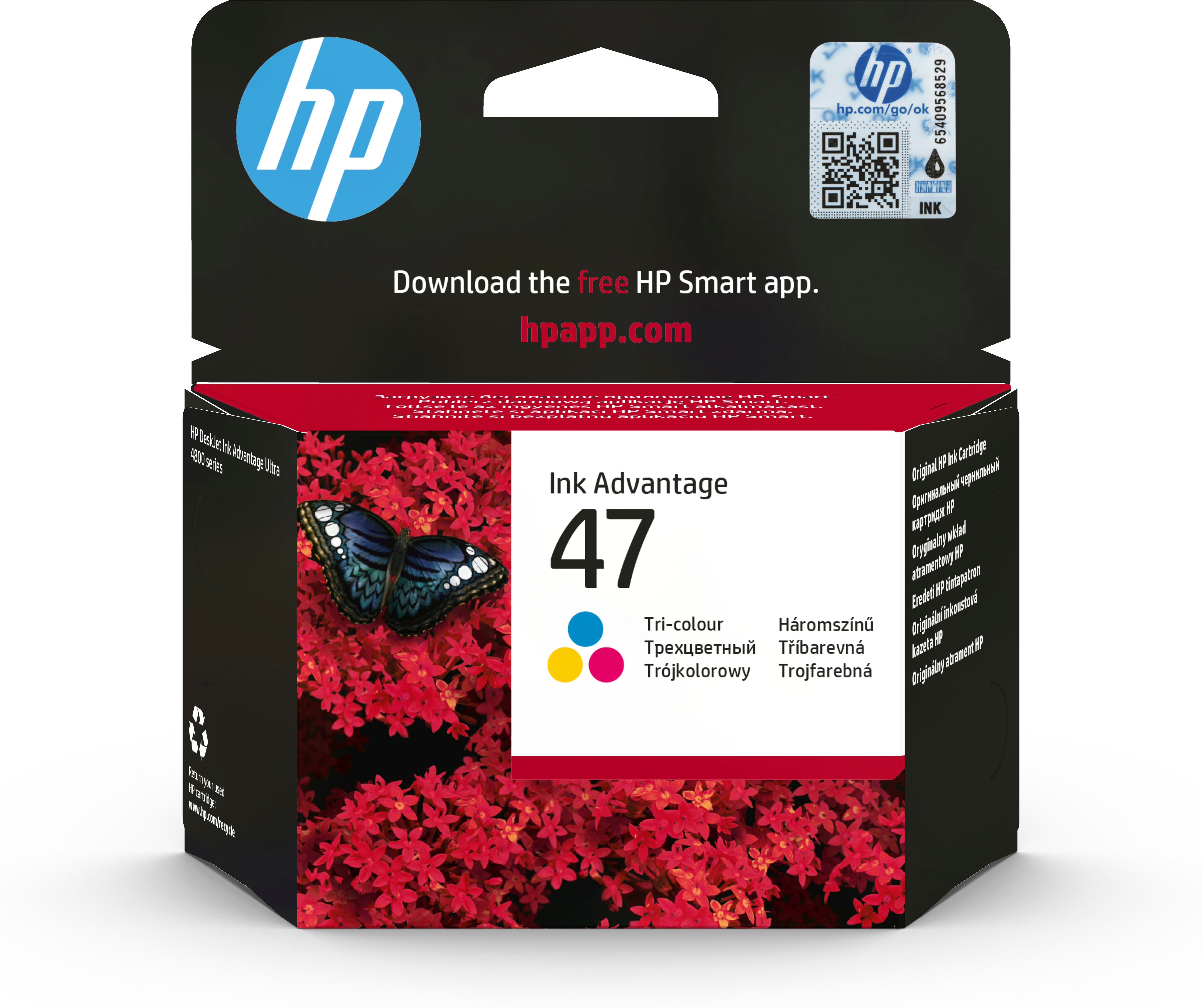 HP 47 Cartouche authentique, trois couleurs